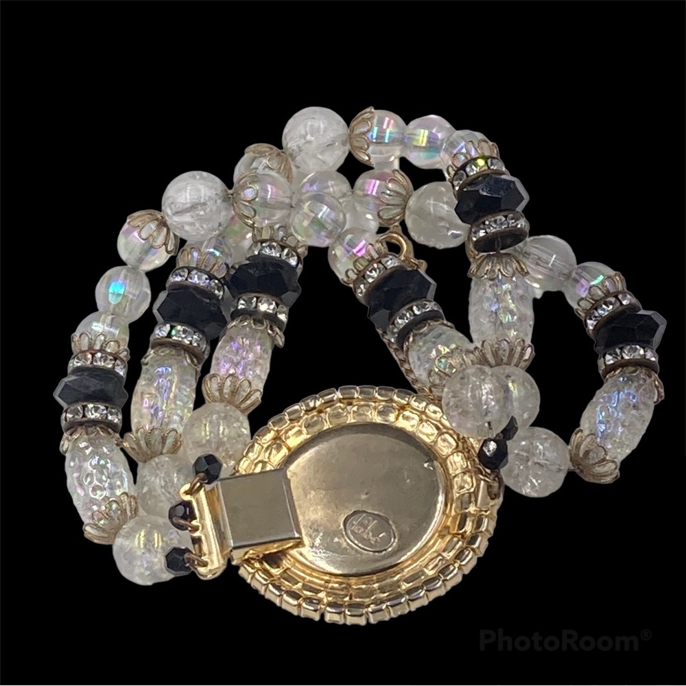 Fabulous Vintage Hobe’ Czech Glass Glass Bead Bracelet - Picture 6 of 6